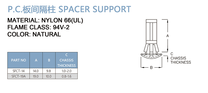  PC板间隔柱 SFCT-14